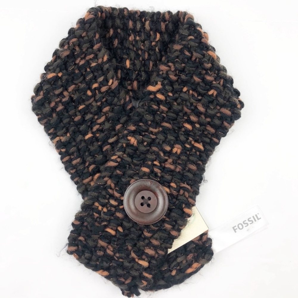 Fossil | Berkley Knit Button Wrap Scarf NWT
